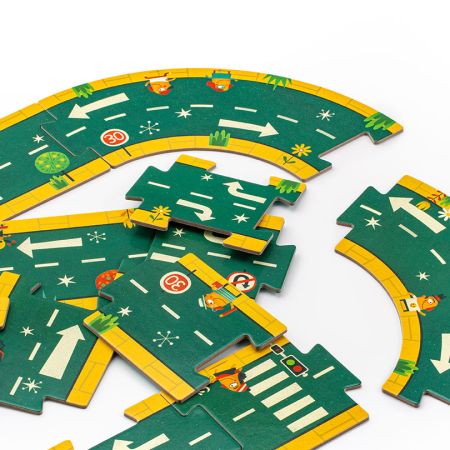 Пазл - гигант Трассы Djeco