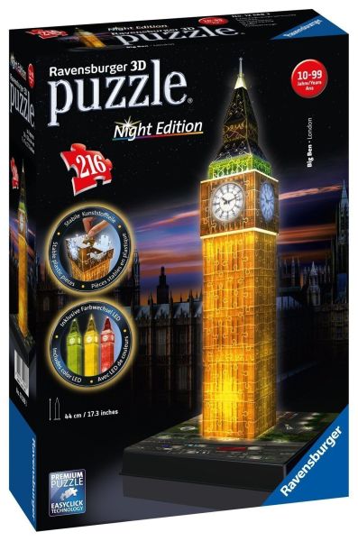 Пазл 3D Ravensburger Ночной Биг-Бен 216 элементов