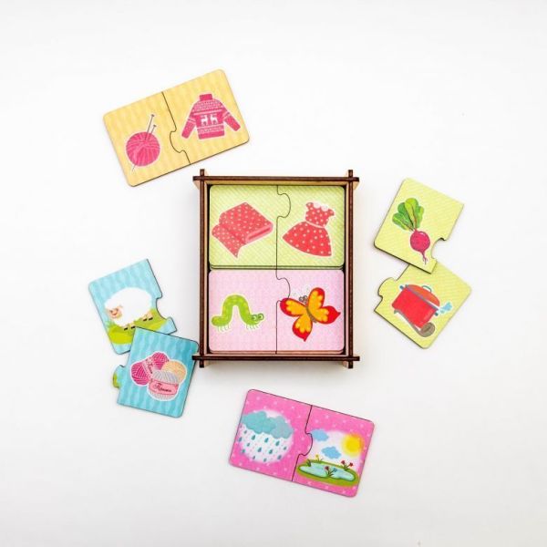 Пазл - набор Было-стало WoodLandToys Пазл - набор Было-стало WoodLandToys