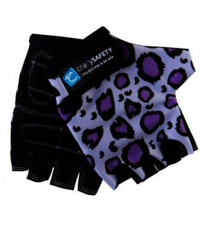 Перчатки Purple Leopard (Сиреневый Леопард) Crazy Safety