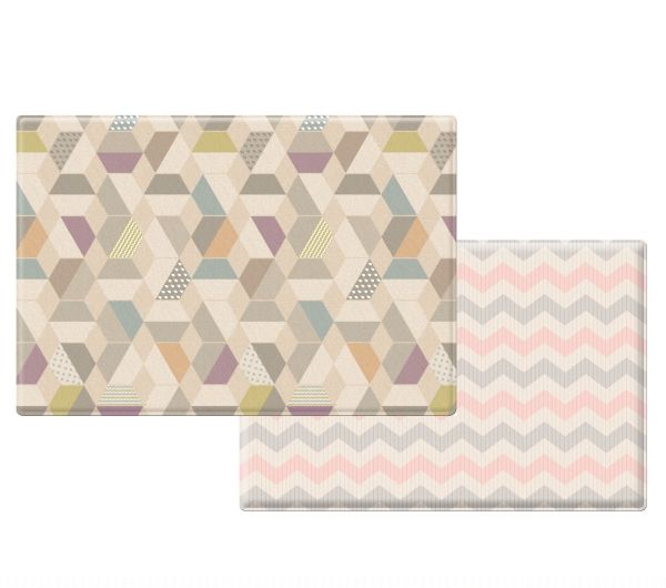 Детский коврик двусторонний Parklon Pure Soft Космос и Зигзаги, 190x130x1.2 см