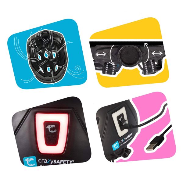 Шлем SWAT (черный) Crazy Safety