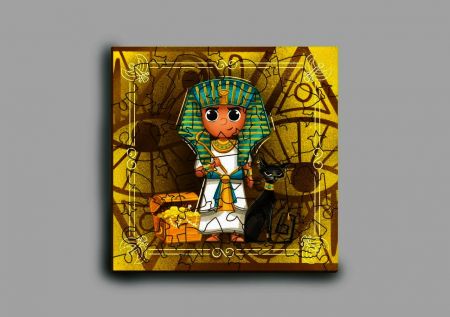 Деревянный пазл "Египетский Фараон" Mr. Puzz